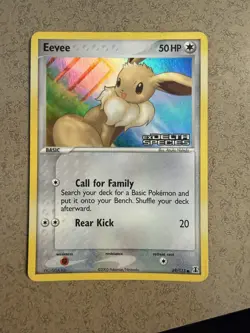 Pokemon Eevee EX Delta Species 69/113 Reverse Holo Stamped LP Excellent 2005 TCG - Image 1