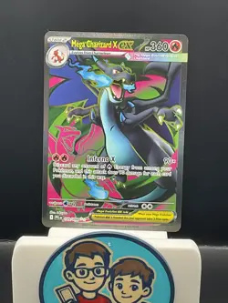Mega Charizard X EX 109/094 Secret Rare Pokemon Card Phantasmal Flames NM - Image 2