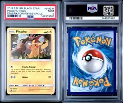2019 Pokemon SM Black Star Promo Pikachu/Eevee SPC.CL. Pikachu SM234 PSA 9 MINT - Image 3
