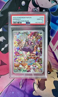 Morpeko 206/182 SV04: Paradox Rift Holo Psa 10 Illustration Rare Pokemon Tcg Gem - Image 1