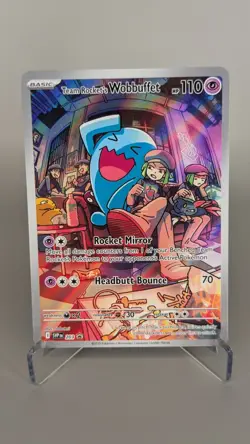 Team Rocket's Wobbuffet 203 Promo Pokemon SVP: Scarlet & Violet Promo (NM/M) - Image 1