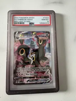 Umbreon VMAX #TG23 PSA 10 Gem Mint – 2022 Pokemon Brilliant Stars Trainer Galler - Image 1