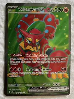Volcanion ex 171/159 Ultra Rare Journey Together Pokemon Near Mint - Image 1