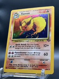 Pokemon TCG Flareon Jungle 3/64 Holo Unlimited Holo Rare - Image 2