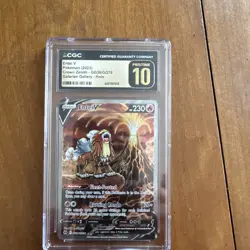 Pokemon Entei V Crown Zenith Graded Pristine 10 Ships In A Box Not Mailer - Image 1