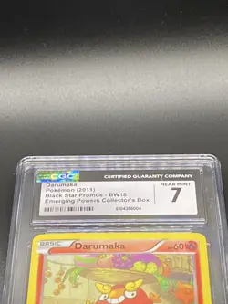 2011 Pokemon Darumaka Black & White Black Star Promo Holo #BW18 CGC Near Mint 7 - Image 3