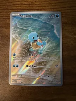 Pokemon Squirtle Illustration Rare Holo 170/165 Sv: Scarlet & Violet 151 - Image 1