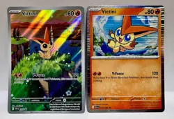 Pokemon TCG Victini 208 Scarlet & Violet Black Star Promos - Image 1