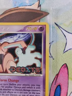 2005 Pokemon TCG Deoxys EX 16/107 Deoxys Stamped Reverse Holo Rare - Image 4