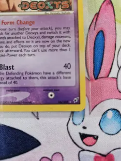 2005 Pokemon TCG Deoxys EX 16/107 Deoxys Stamped Reverse Holo Rare - Image 5
