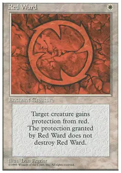 Red Ward - Light Play MTG 4th Edition - Image 1