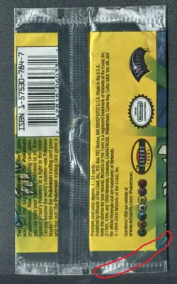1999 Pokemon English First Unlimited Booster Pack Wrapper EMPTY Venusaur Art - Image 2