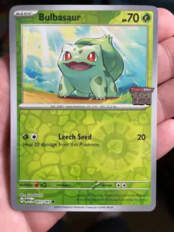 Bulbasaur Pokemon TCG Scarlet & Violet 151 Best Buy Stamped Promo x1 - Image 1