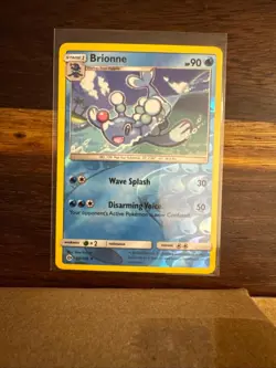 Brionne 40/149 Uncommon SM Base Set Pokemon Reverse Holo Near Mint - Image 1