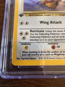 1999 Pokemon Jungle Pidgeot 1st Edition Holo CGC 8.5 NM/MINT+ #8 WOTC Vintage - Image 2