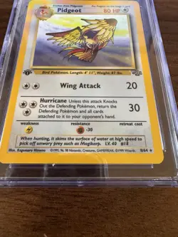 1999 Pokemon Jungle Pidgeot 1st Edition Holo CGC 8.5 NM/MINT+ #8 WOTC Vintage - Image 5