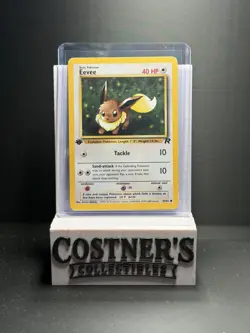 Eevee 55/82 Team Rocket First Edition Pokemon HP - Image 1