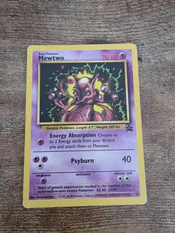 Mewtwo 2000 Pokemon WOTC Black Star Promo #14 - HP - Image 1