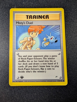 Misty's Duel 1st Edition Uncommon Gym Heroes Trainer HP 123/132 Pokemon - Image 1