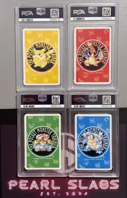 1996 Pokemon JPN Green Red Blue Yellow Set Nintendo TCG 4 of Clubs Charizard #06 - Image 2