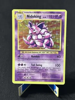 Nidoking 45/108 Evolutions Pokemon TCG Holo Near Mint/Mint - Image 1