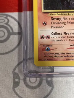 CGC 8.5 HOUNDOUR 5 NEO DISCOVERY HOLO POKEMON TCG WITH SUB-GRADES WOTC PSA 4077 - Image 5