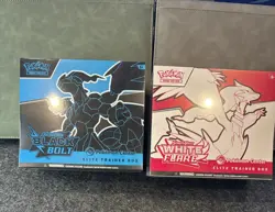 POKEMON CENTER SET S&V BLACK BOLT & WHITE FLARE ETB ELITE TRAINER BOX SEALED - Image 1
