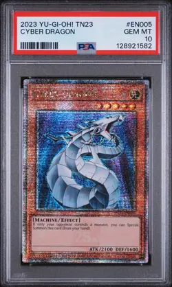 2023 YU-GI-OH! Cyber Dragon TN23-EN005 Quarter Century Secret Rare PSA 10 - Image 1