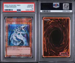 2023 YU-GI-OH! Cyber Dragon TN23-EN005 Quarter Century Secret Rare PSA 10 - Image 3