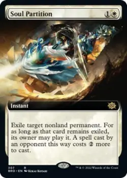 Soul Partition (Extended Art) -Foil Light Play MTG The Brothers' War - Image 1