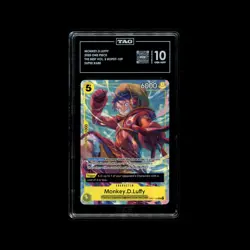 TAG 10 One Piece Monkey.D.Luffy THE BEST VOL. 2 OP07-109 Super Rare - Image 1