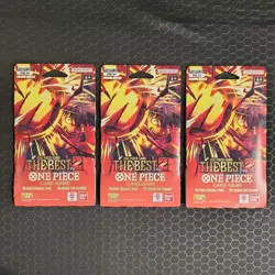 One Piece The Best Vol. 2 Premium Booster PRB-02 Sleeved Booster Pack (LOT OF 3) - Image 1