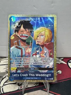 Let's Crash This Wedding!!! One Piece TCG OP11-060 Best Vol. 5 English Alt Promo - Image 1