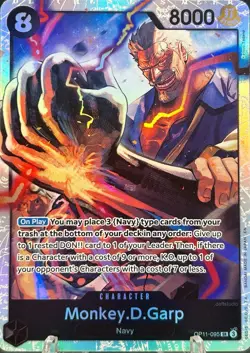 • Monkey.D.Garp • OP11-095 SR A Fist of Divine Speed Holo Foil One Piece TCG NM - Image 1