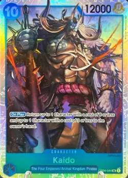 • Kaido • OP04-044 SR Kingdoms of Intrigue Holo Foil One Piece TCG NM - Image 1