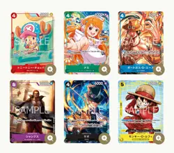 One Piece Mcdonald's 2025 Promo Card Game Complete Set Japanese Nami Luffy NM - Image 1