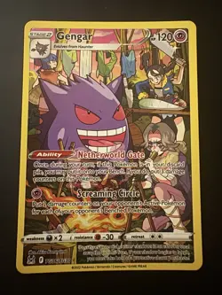 Pokemon Gengar TG06/TG30 Swsh11: Lost Origin Trainer Gallery Holo NM - Image 3