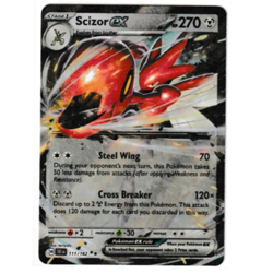 Holo Scizor ex - 111/162 Double Rare Temporal Forces Pokemon TCG - Image 1
