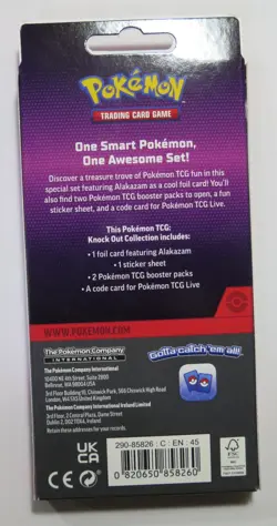 POKEMON KNOCKOUT COLLECTION ALAKAZAM TCG FACTORY SEALED BOX BRAND NEW M ðŸŒˆâ­ðŸŒˆ - Image 2