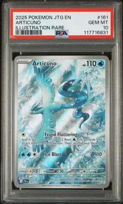 2025 POKEMON JTG EN-JOURNEY TOGETHER ILLUSTRATION RARE #161 ARTICUNO PSA 10 - Image 1