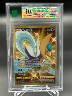 POKEMON 2021 CRESSELIA 228/203 FULL ART SECRET EVOLVING SKIES MNT Pristine 10 - Image 1