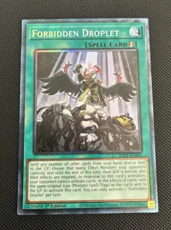 Yugioh | Forbidden Droplet (PCR) RA01-EN064 1st Ed Prismatic Collector's Rare NM - Image 1
