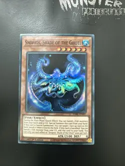 YUGIOH SNOPIOS SHADE OF THE GHOTI SUPER RARE DABL-EN087 1ST EDITION - Image 1