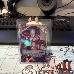 One Piece Card Game OP05 Leader Foil Alt Art Lot Crocodile Doflamingo - Image 2