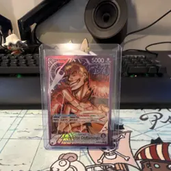 One Piece Card Game OP05 Leader Foil Alt Art Lot Crocodile Doflamingo - Image 3
