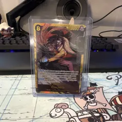One Piece Card Game OP05 Leader Foil Alt Art Lot Crocodile Doflamingo - Image 5