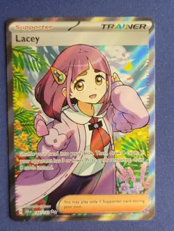 Pokemon TCG Lacey 166/142 Sv07: Stellar Crown Holo Ultra Rare Near Mint - Image 1