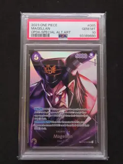 One Piece - Magellan OP02-085 Special Alternate Art - PSA 10 - Image 1