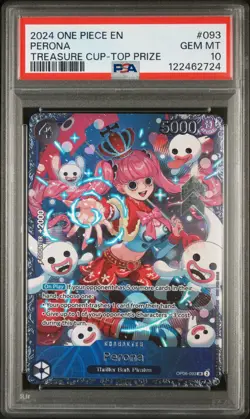 2024 One Piece Promos 093 Perona Treasure Cup-top Prize Psa 10 - Image 2
