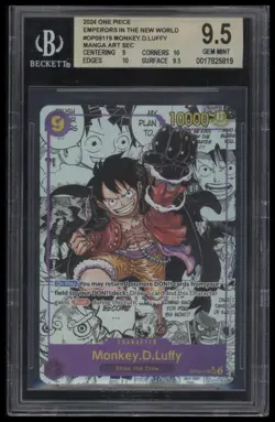 2024 ONE PIECE EMPERORS IN THE NEW WORLD MONKEY .D. LUFFY MANGA ART SEC #OP09119 - Image 1